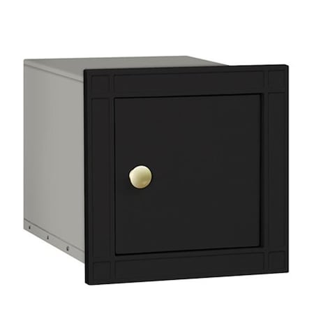 Salsbury Industries Salsbury 4140P-BLK 11.5 In. W X 11.5 In. H X 15.75 In. D Non-Locking Plain Door Cast Aluminum Column Mailbox In Black 4140P-BLK